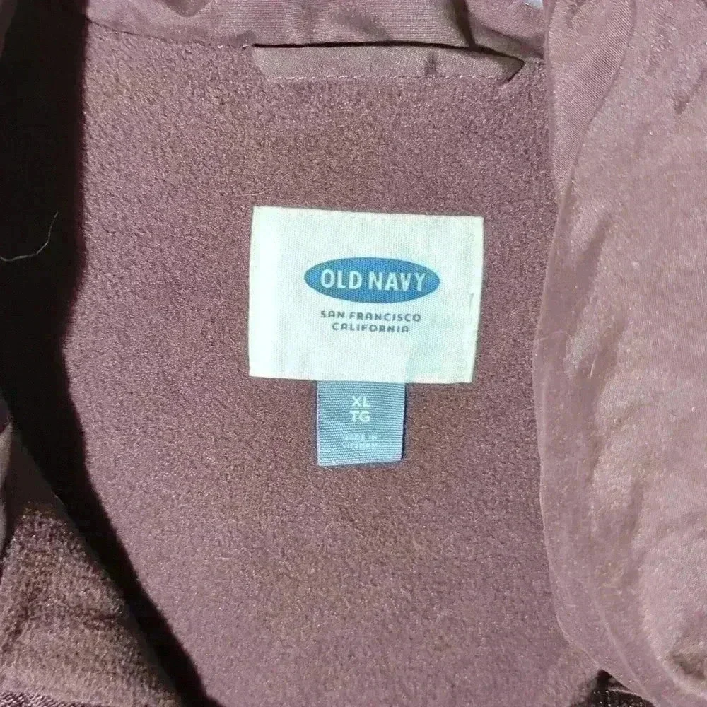 Old Navy, large puff vest, purple